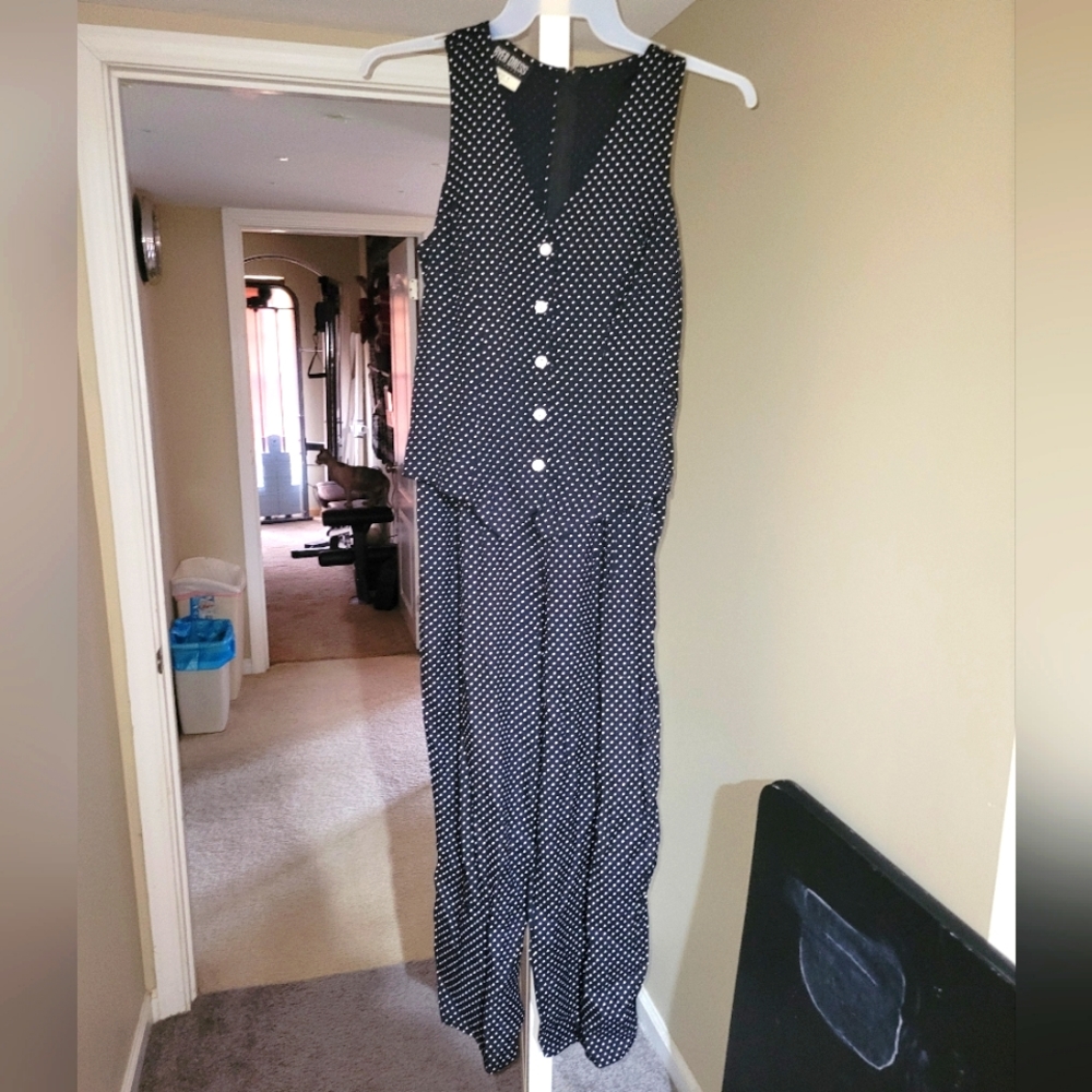 Polka dot pantsuit
